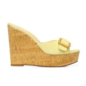 Veronica Beard NEW Donata Suede Wedge Sandals Size 8.5